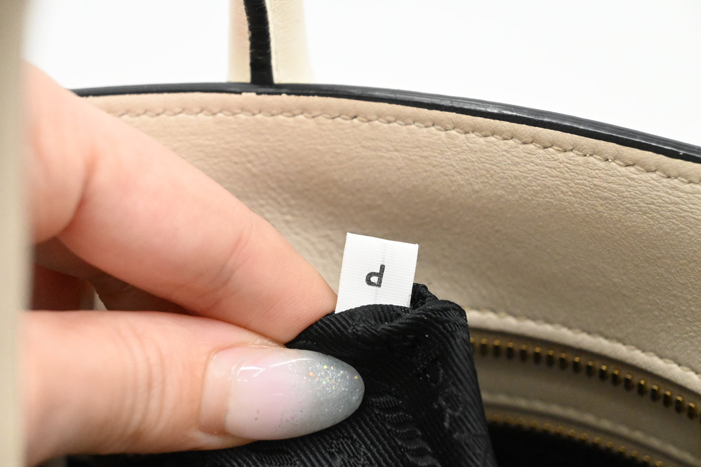 Prada Handbag in White Saffiano Leather