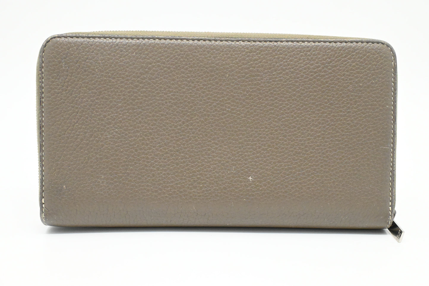 Celine Long Zippy Wallet in Beige Leather