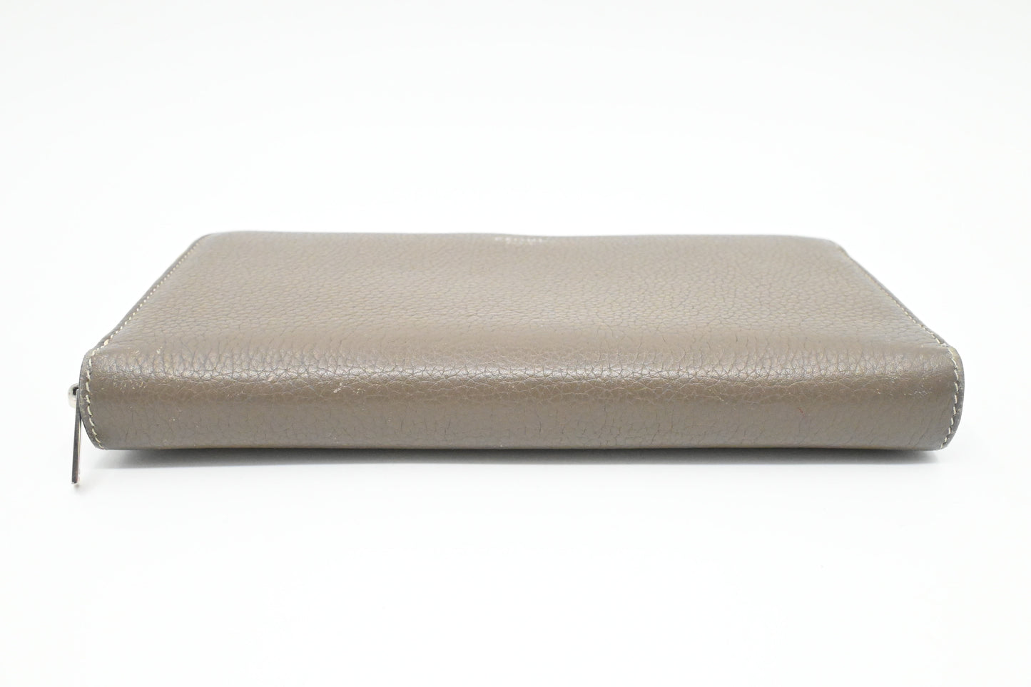 Celine Long Zippy Wallet in Beige Leather