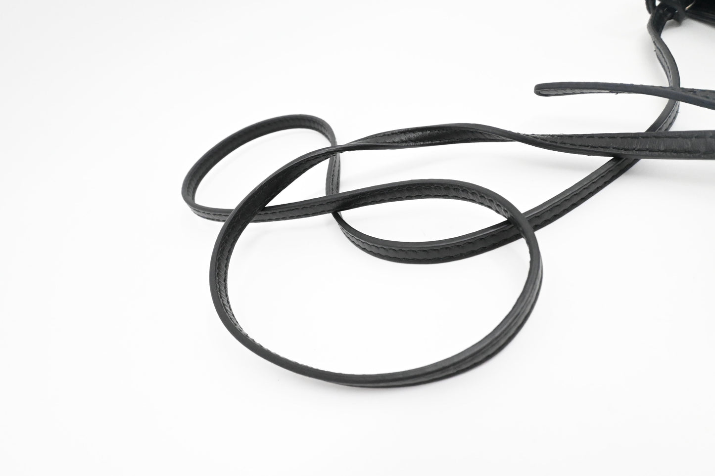 Balenciaga Navy Pochette Crossbody in Off White Canvas