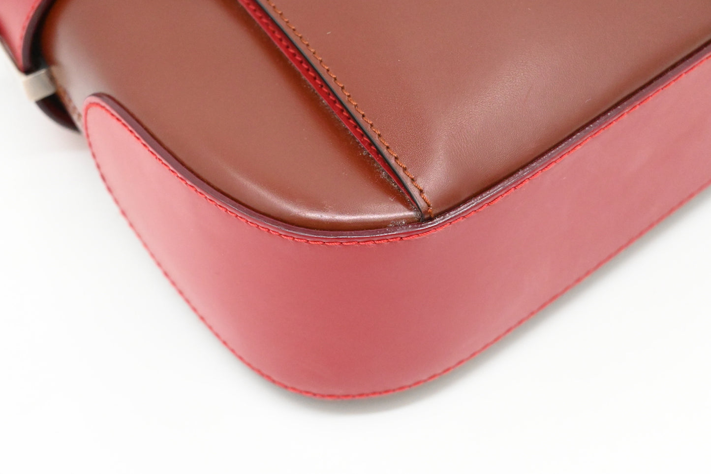 Ferragamo Hobo Bag in Bordeaux and Red Leather