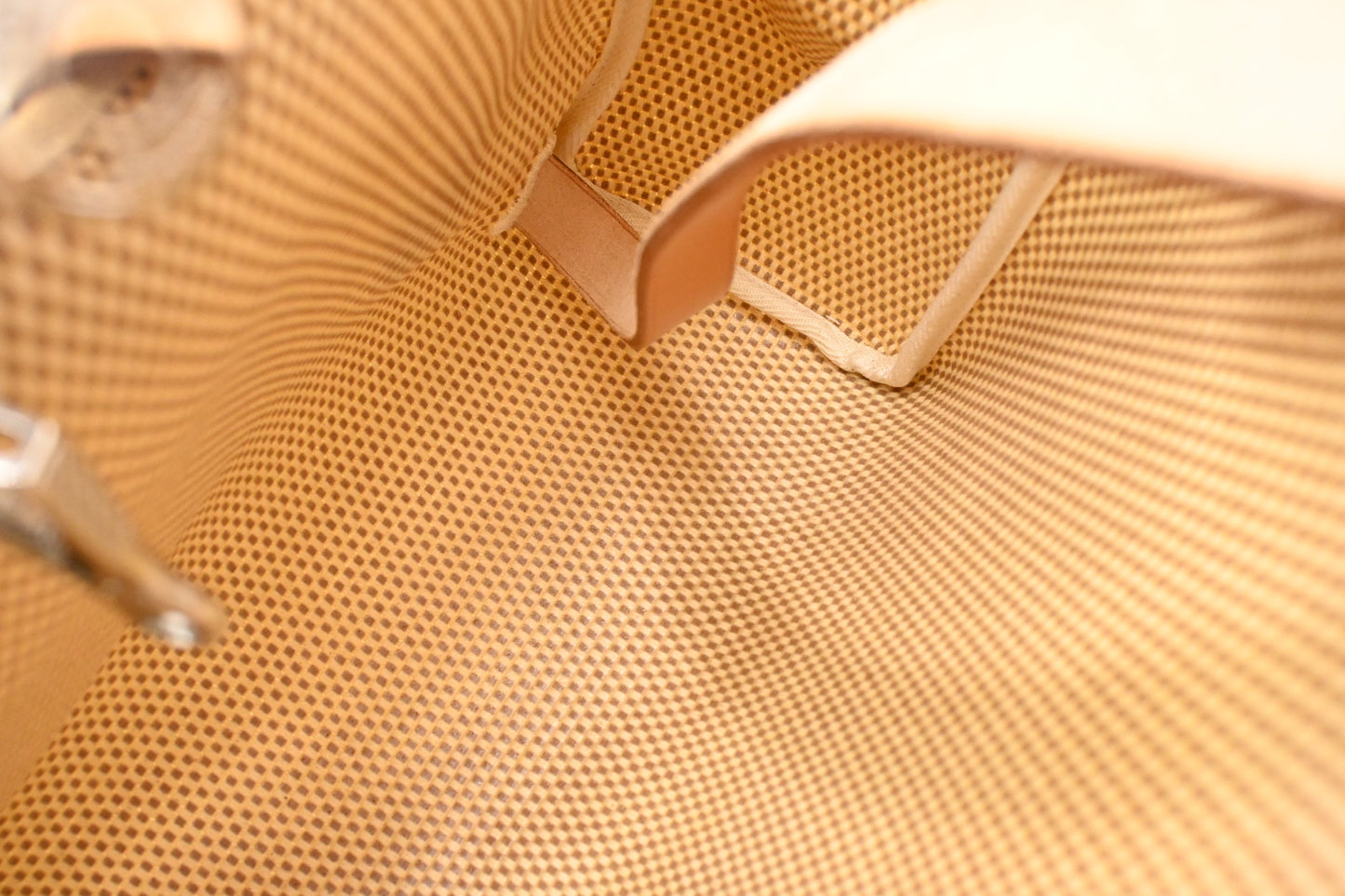 Hermes Herbag Backpack in Beige Canvas
