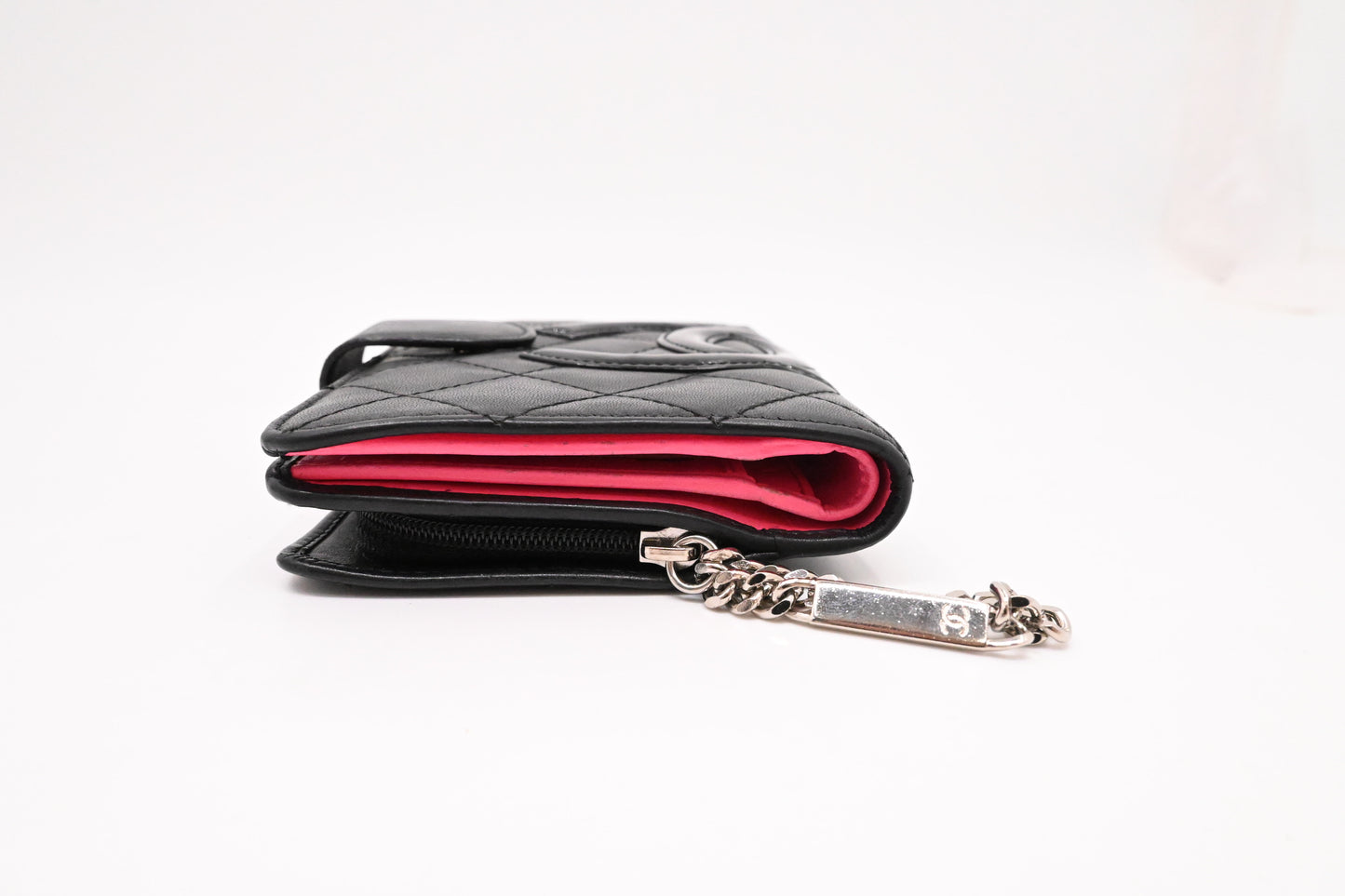 Chanel Cambon Wallet in Black Matelassé Leather