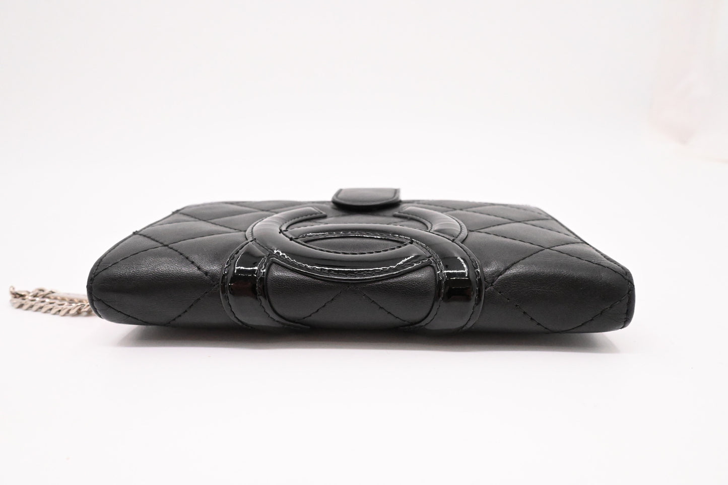 Chanel Cambon Wallet in Black Matelassé Leather