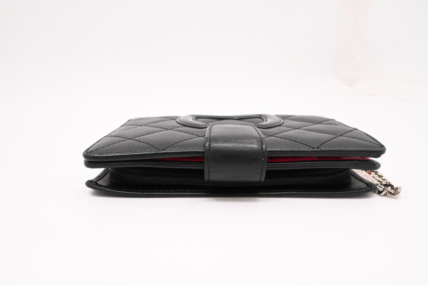 Chanel Cambon Wallet in Black Matelassé Leather