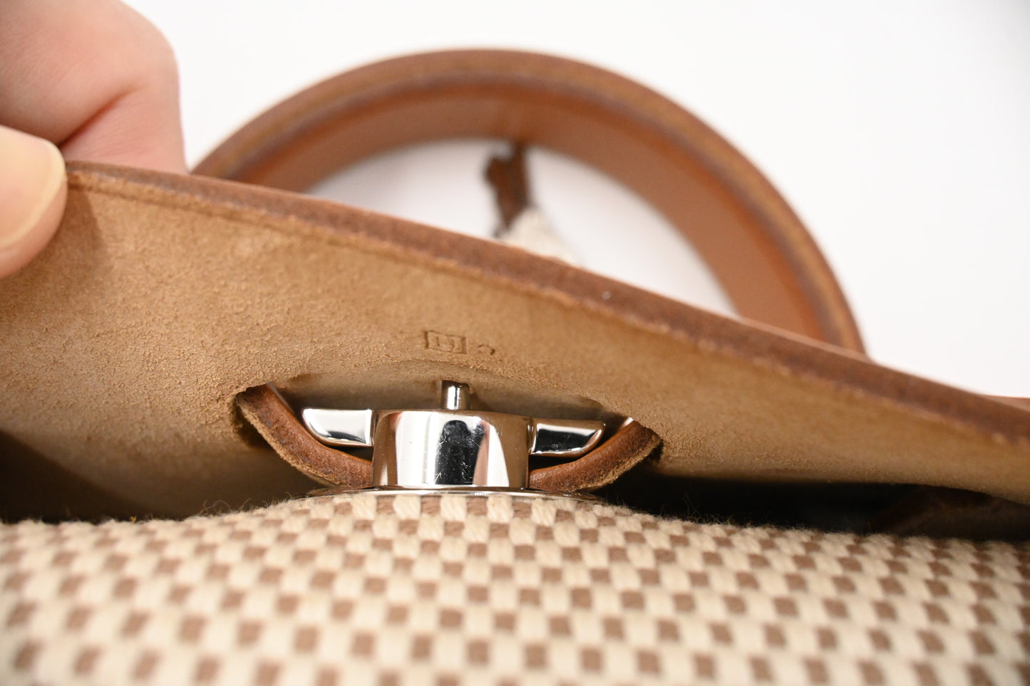 Hermes Herbag Backpack in Beige Canvas