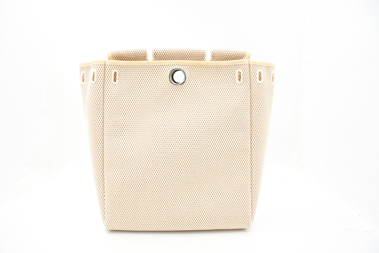 Hermes Herbag Backpack in Beige Canvas