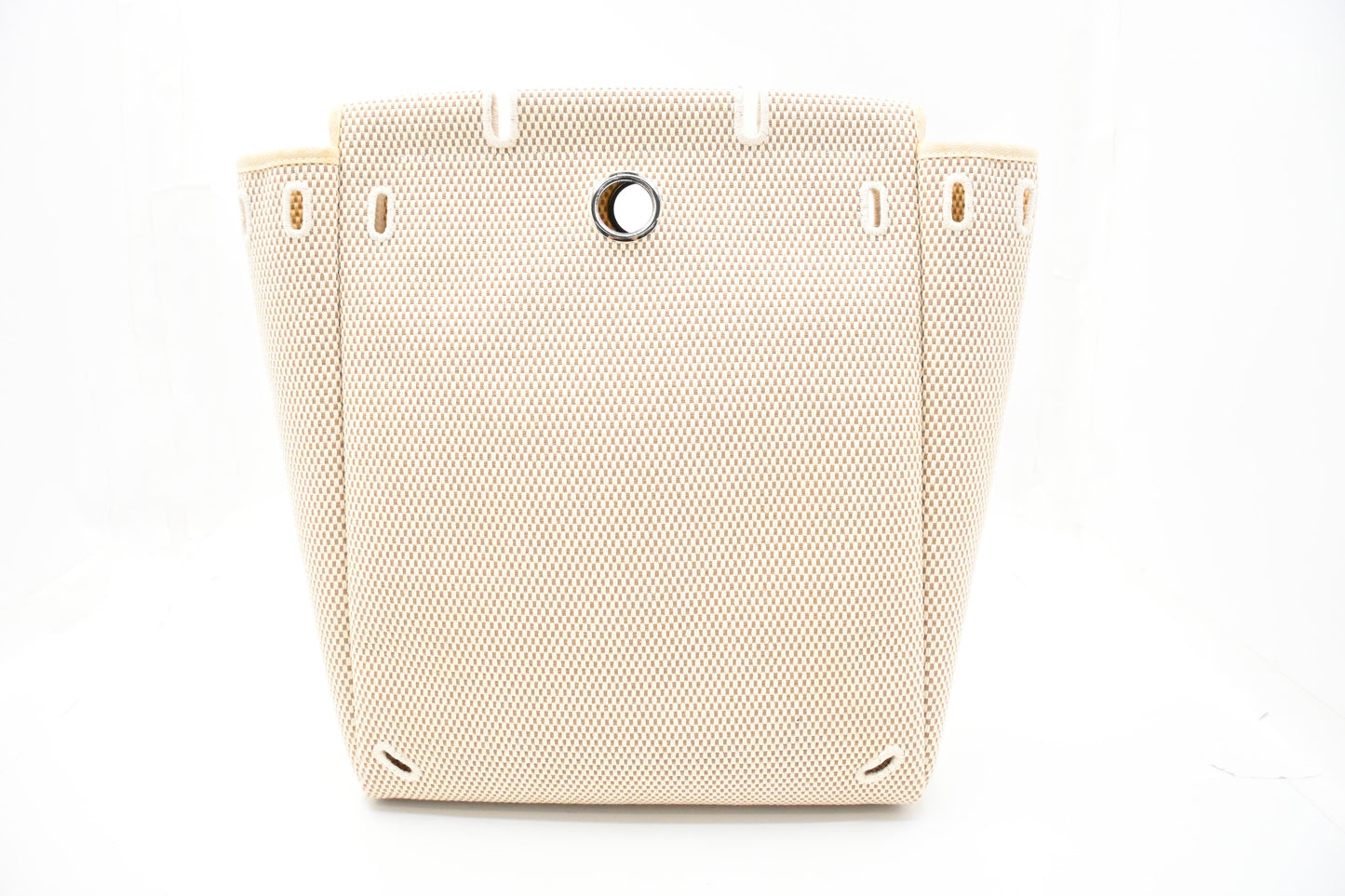 Hermes Herbag Backpack in Beige Canvas