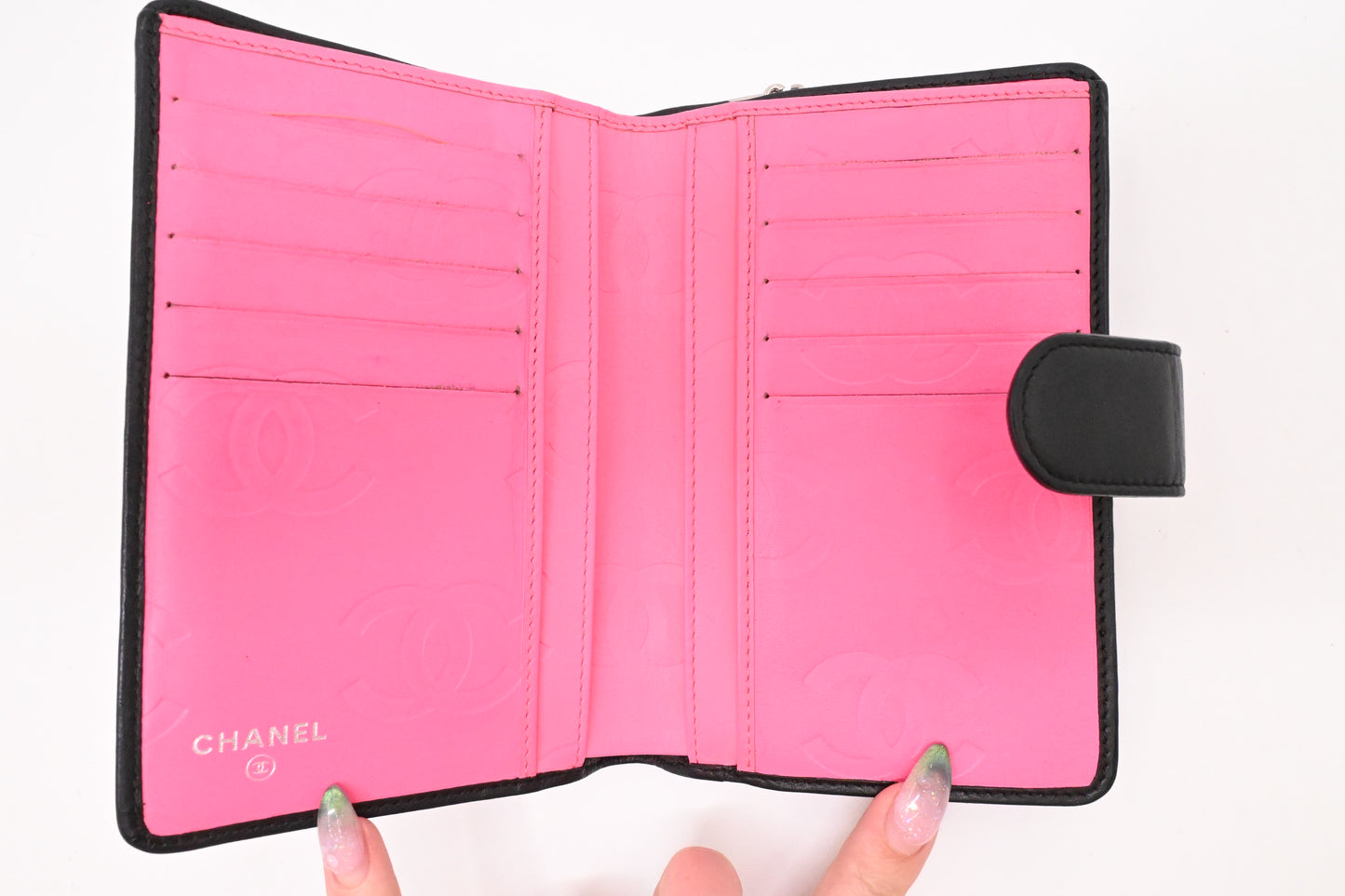 Chanel Cambon Wallet in Black Matelassé Leather
