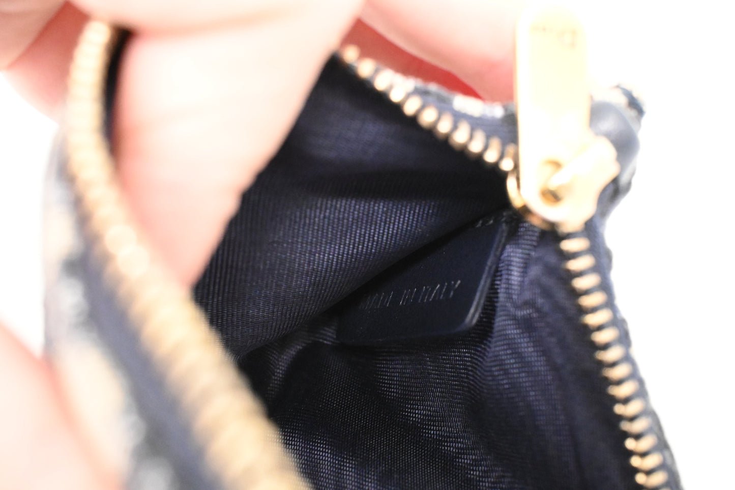 Dior Saddle Wallet on Chain in Oblique Canvas