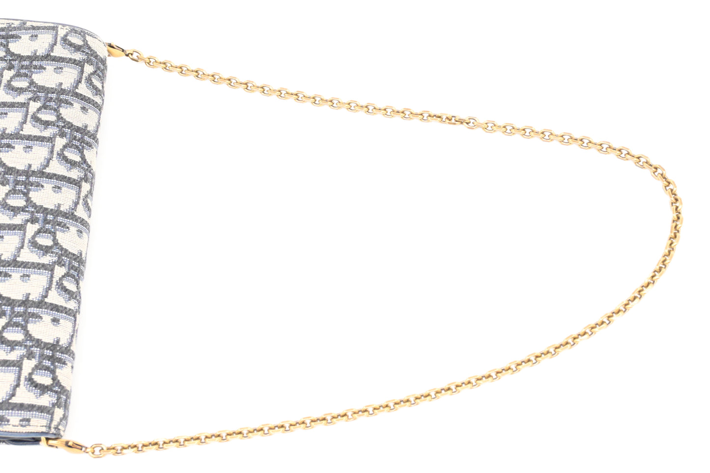 Dior Saddle Wallet on Chain in Oblique Canvas
