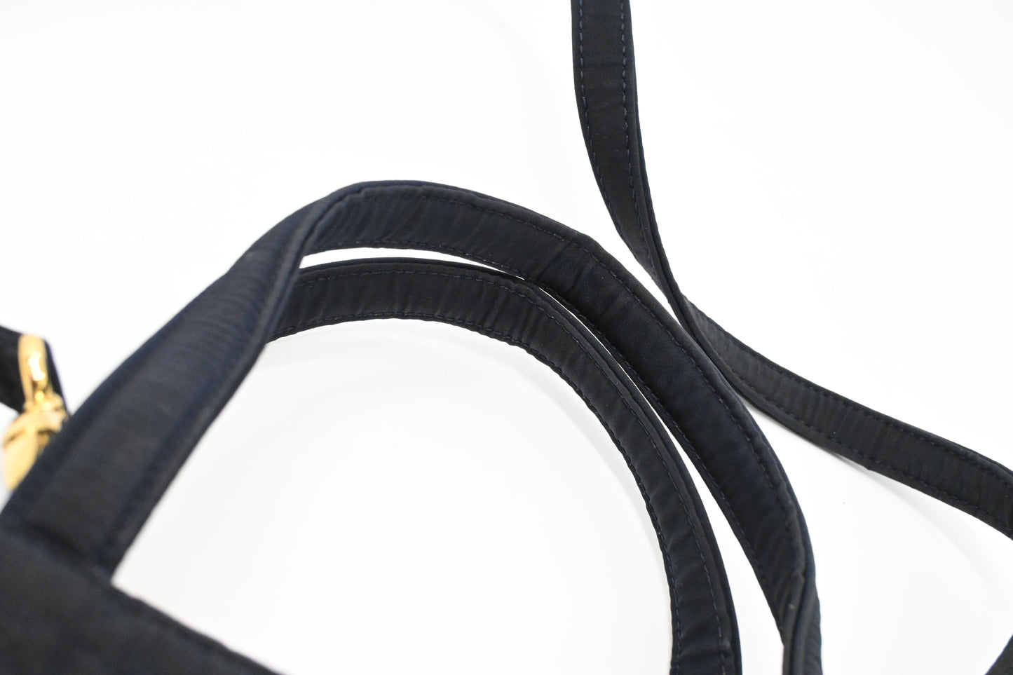 Dior 2way Bag in Dark Navy Blue Cannage Canvas