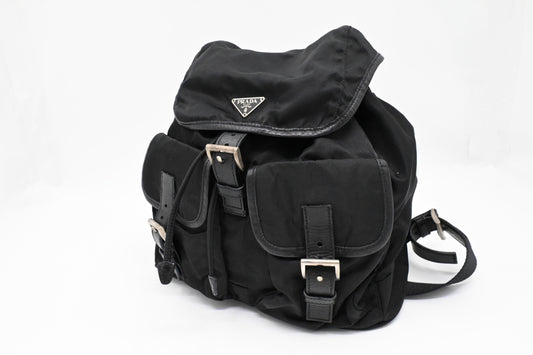 Prada Backpack in Black Nylon