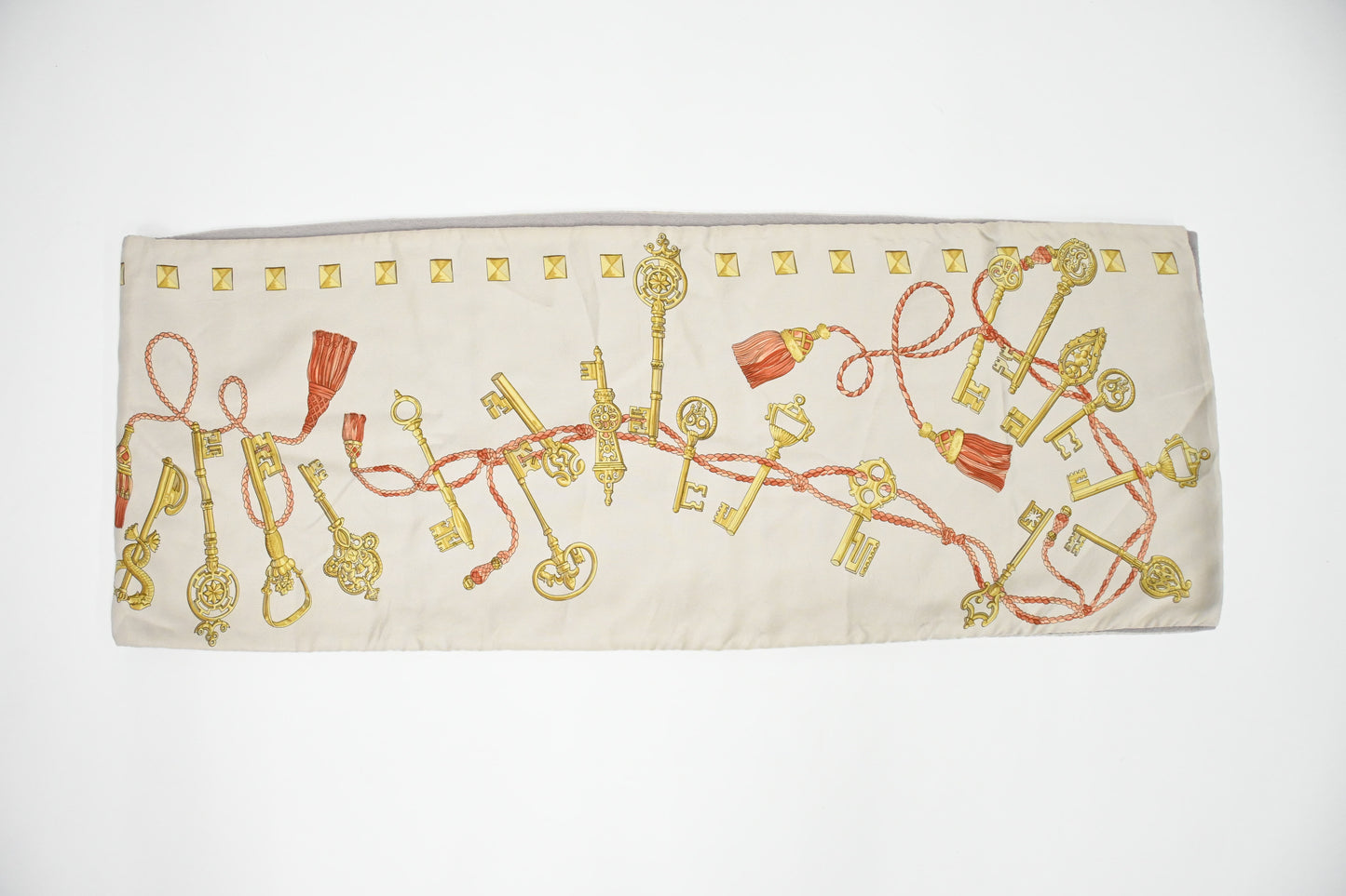 Hermes Scarf "Les Clefs" in Silk and Angora