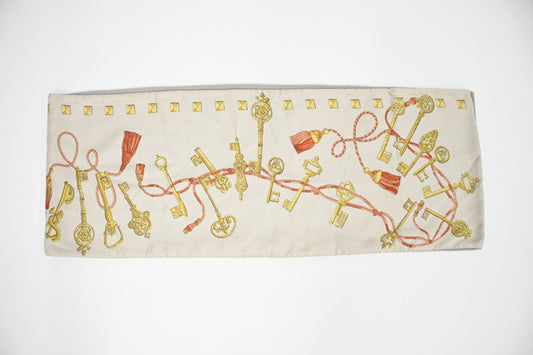 Hermes Scarf "Les Clefs" in Silk and Angora