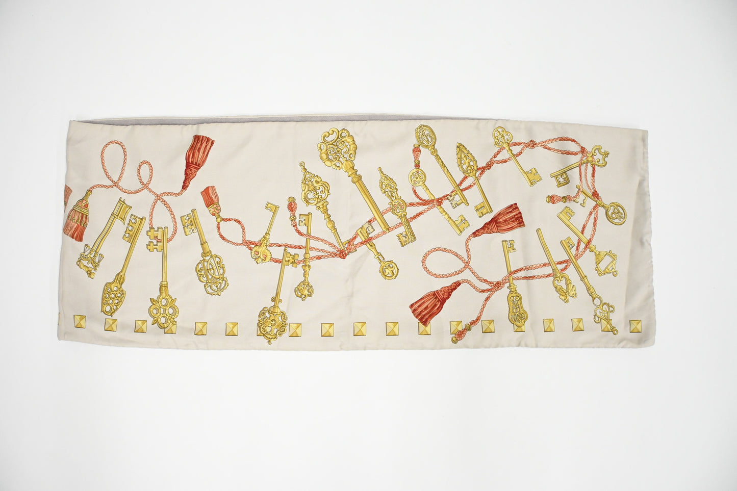 Hermes Scarf "Les Clefs" in Silk and Angora