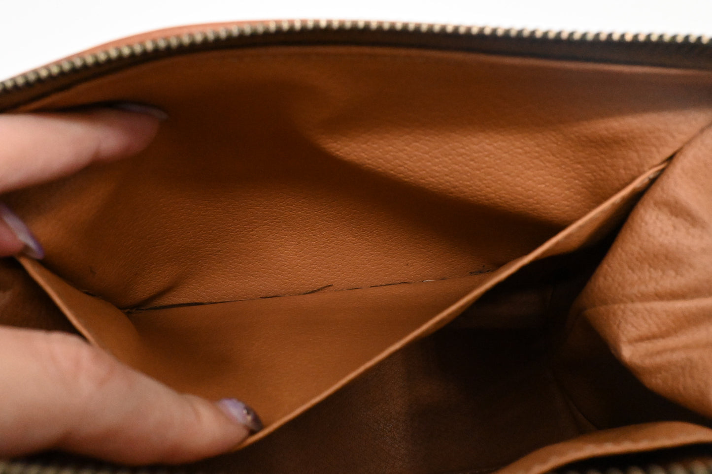 Celine Pouch in Macadam Canvas