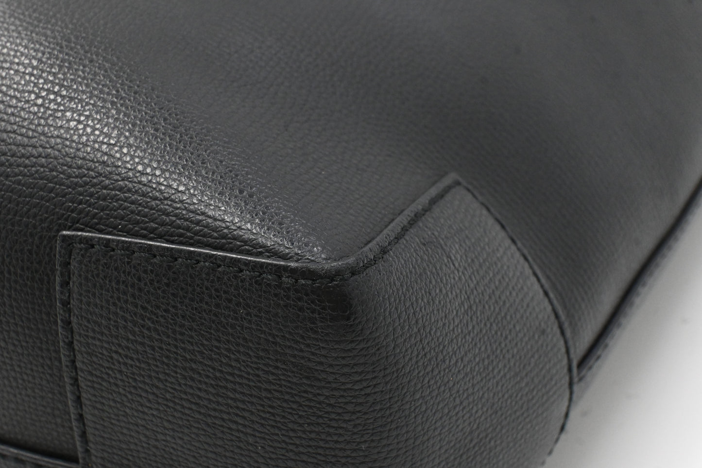 Burberry Medium Embossed Tote in Black Leather