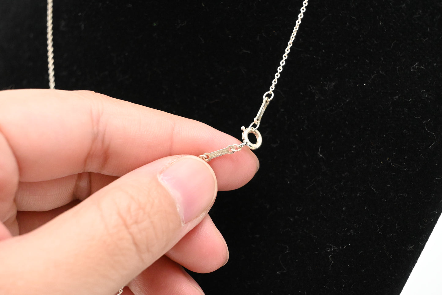 Tiffany & Co. Open Drop Necklace in Sterling Silver