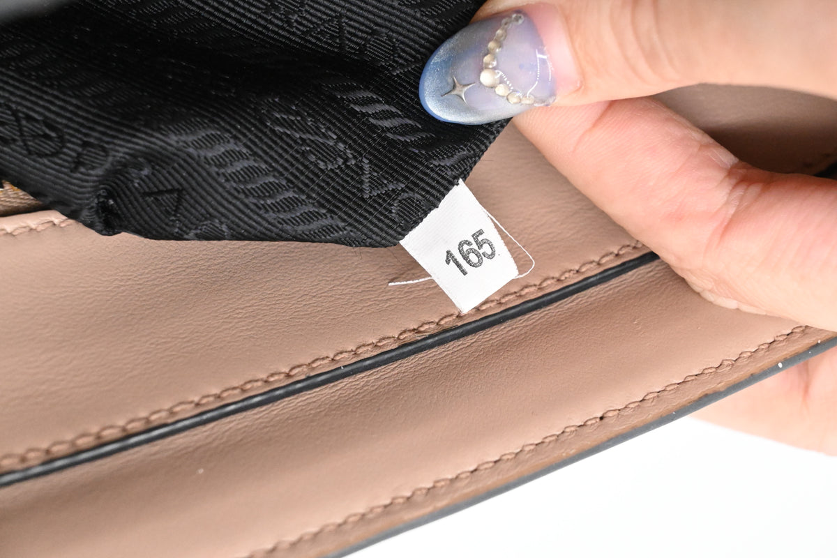 Prada 2way Bag in Light Pink Saffiano Leather