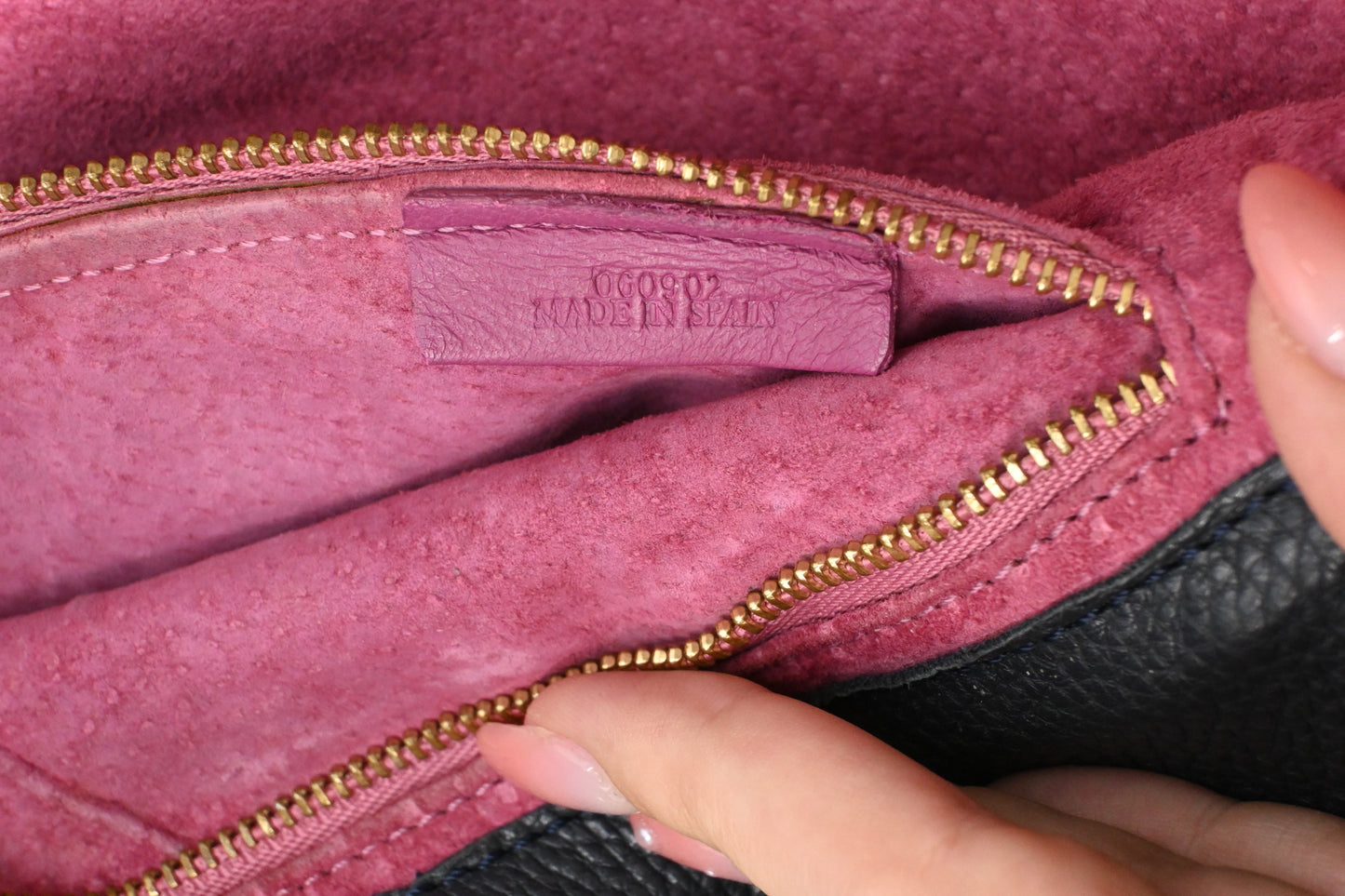 Loewe Nappa Aire Shoulder Bag in Grey Blue Leather