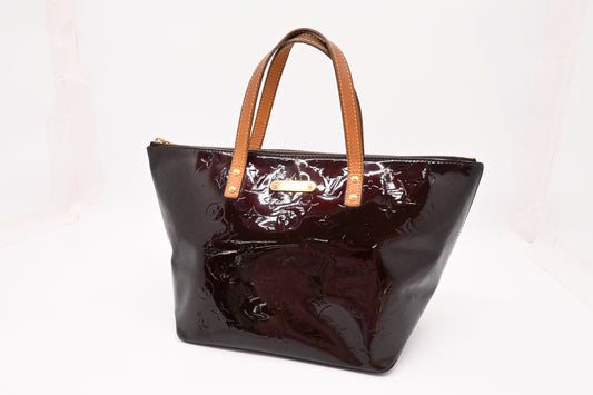 Louis Vuitton Bellevue PM in Amarante Vernis Leather