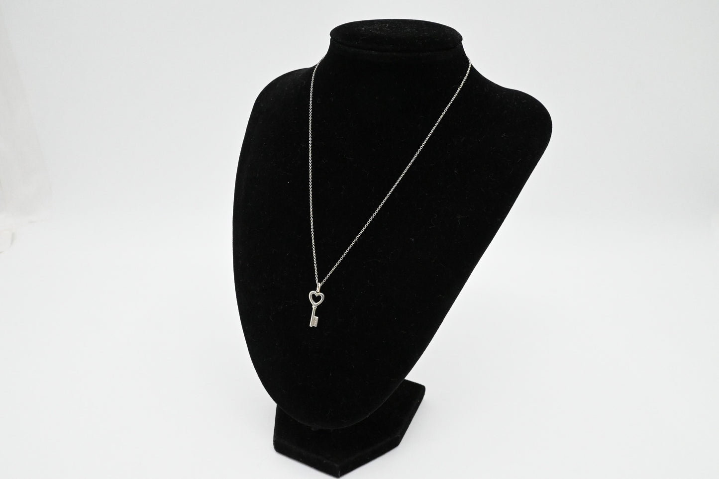 Tiffany & Co. Heart Key Necklace in Sterling Silver