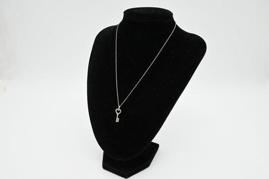 Tiffany & Co. Heart Key Necklace in Sterling Silver