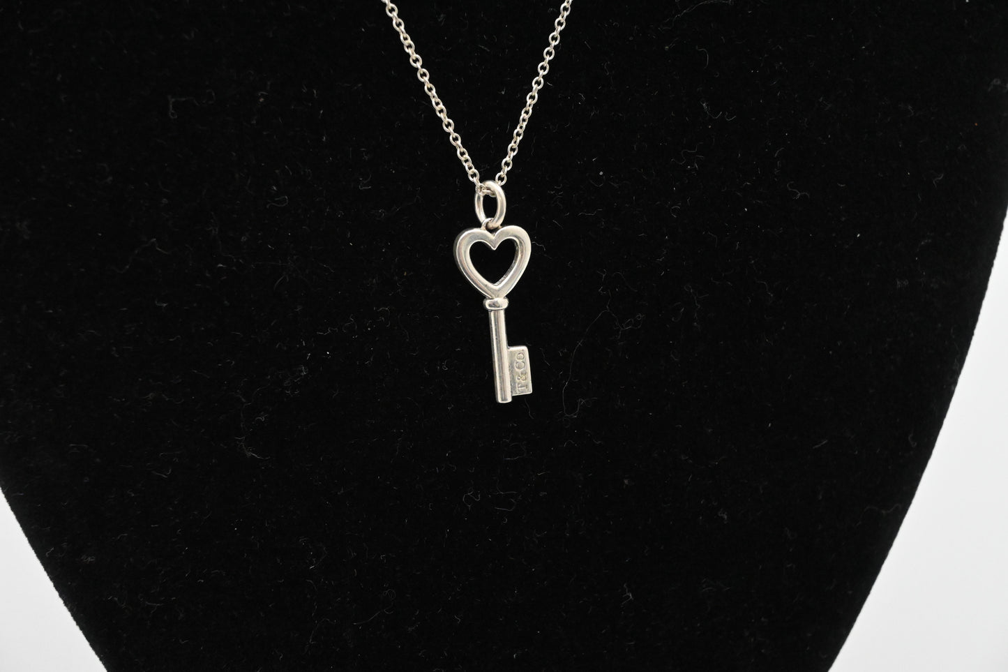 Tiffany & Co. Heart Key Necklace in Sterling Silver