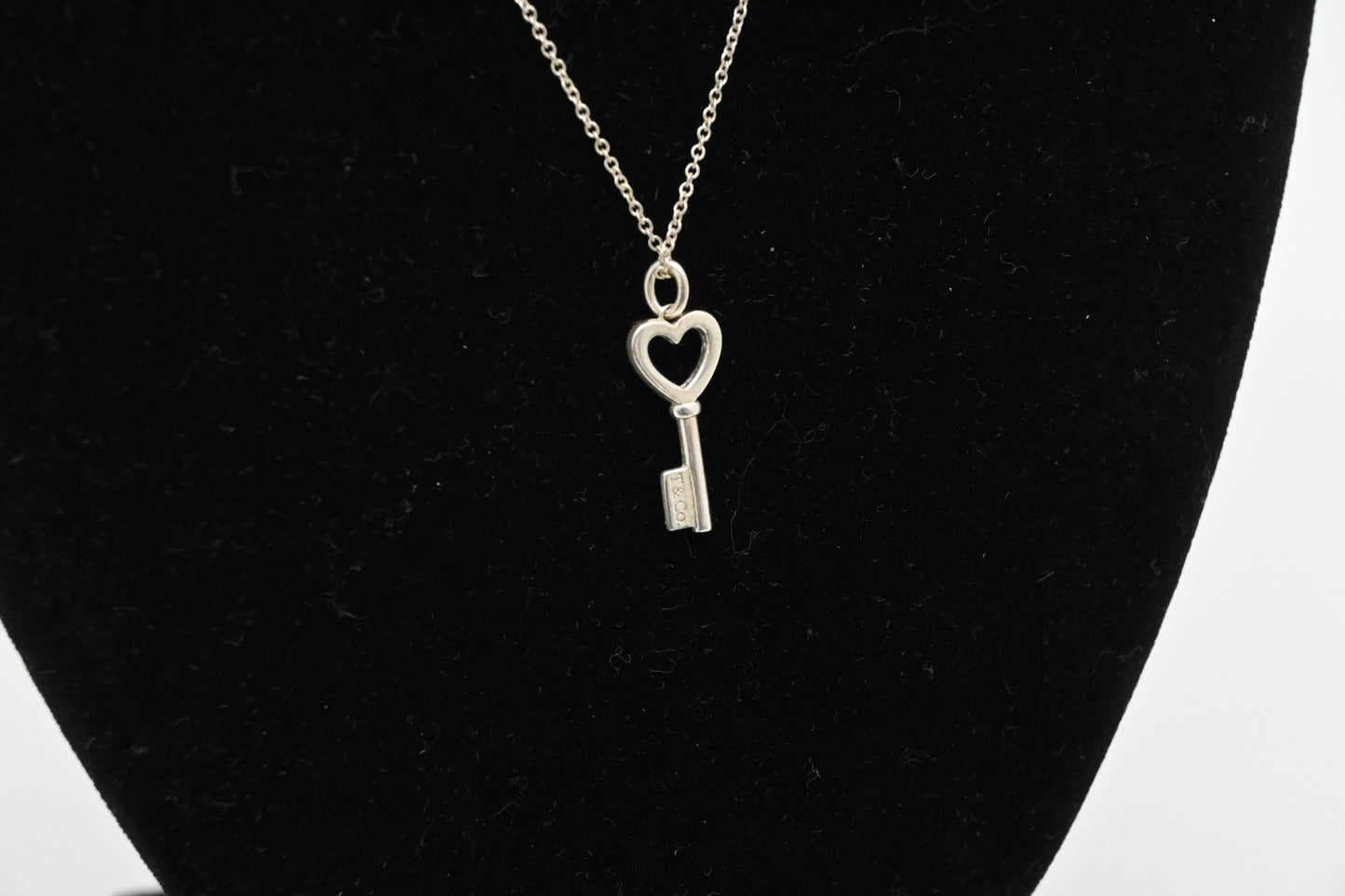 Tiffany & Co. Heart Key Necklace in Sterling Silver