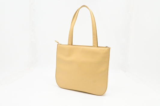 Ferragamo Shoulder Bag in Beige Leather