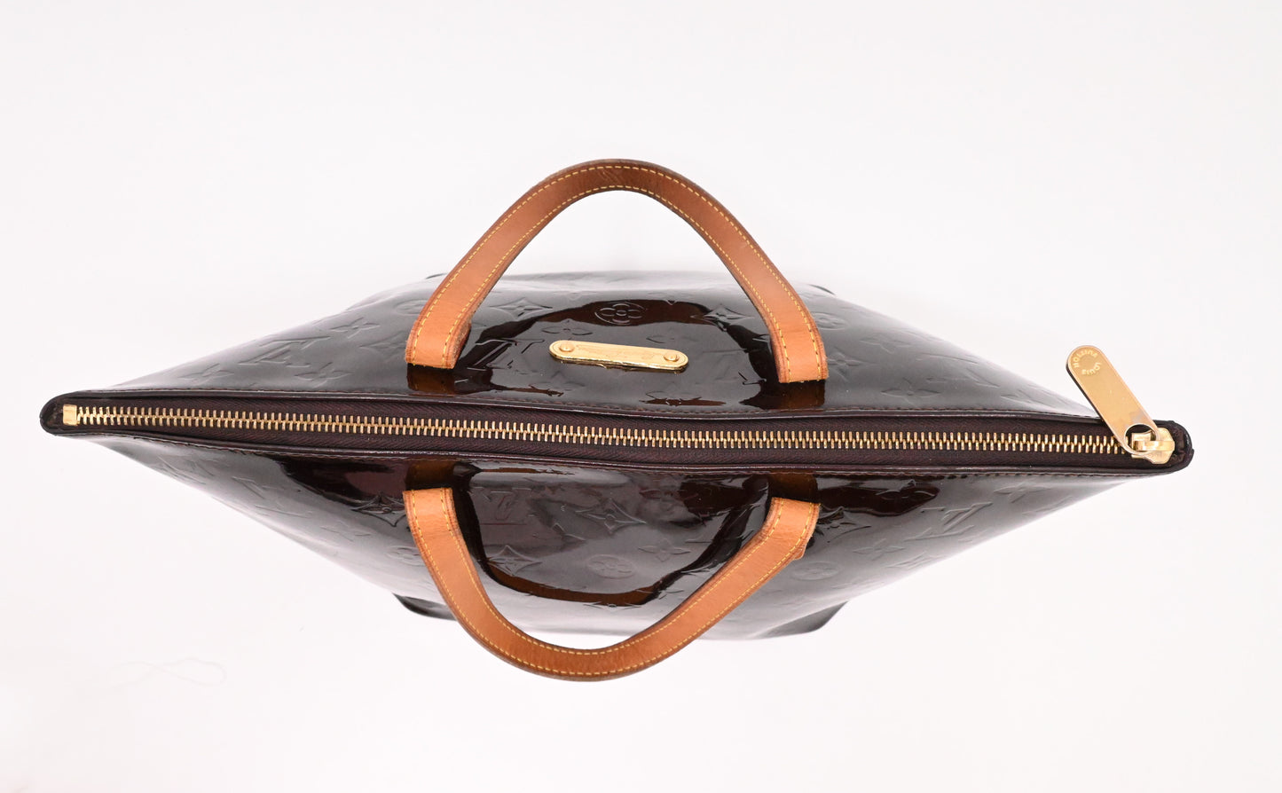 Louis Vuitton Bellevue PM in Amarante Vernis Leather