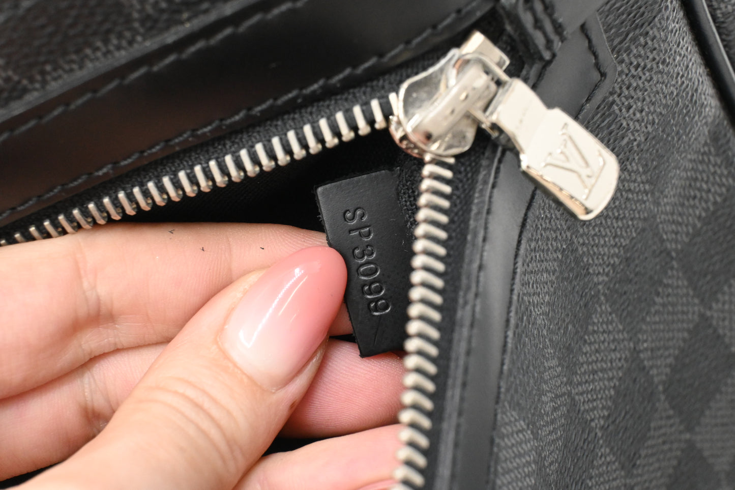 Louis Vuitton District GM in  Damier Graphite Canvas