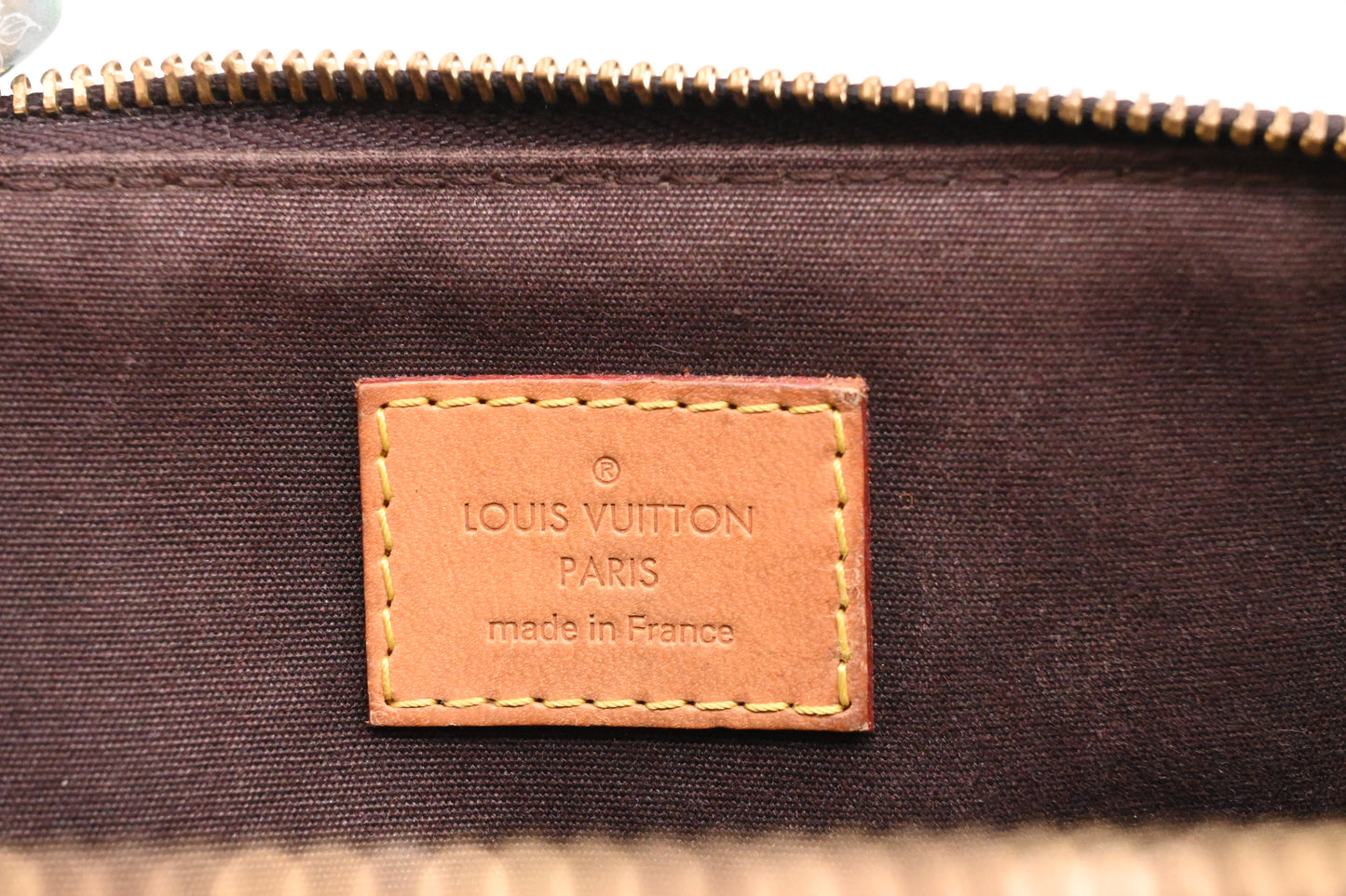 Louis Vuitton Bellevue PM in Amarante Vernis Leather