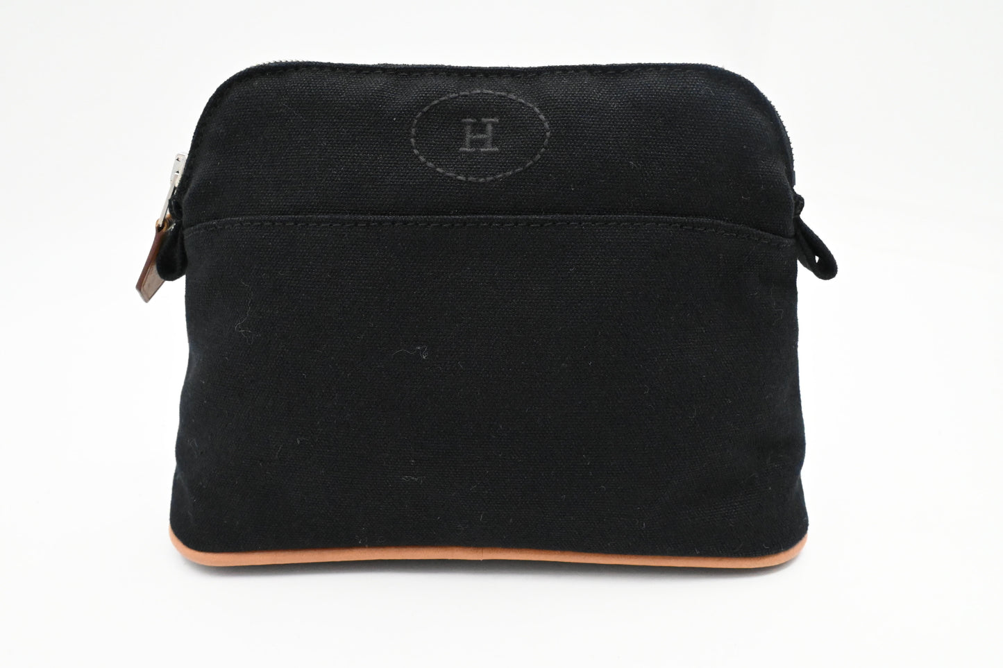 Hermes Bolide Pouch 20 in Black Canvas
