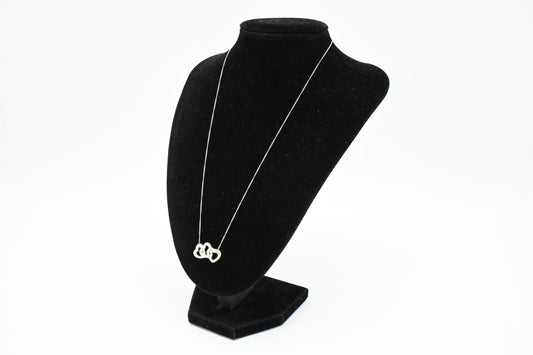 Tiffany & Co. Triple Heart Necklace in Sterling Silver