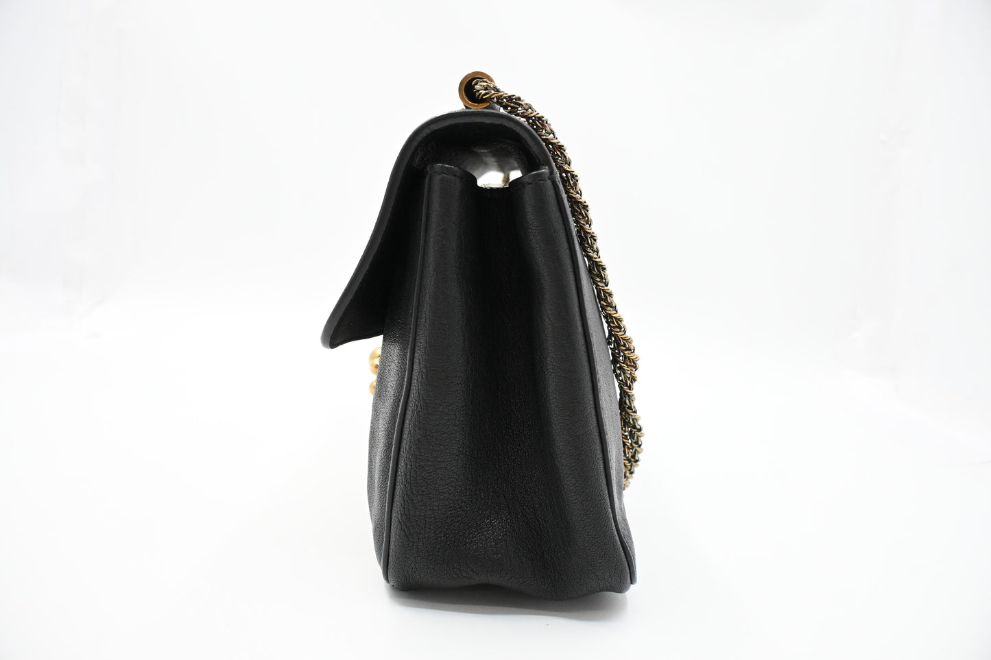 Chloe Elsie Shoulder Bag in Black Leather