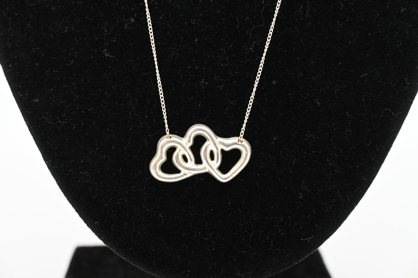 Tiffany & Co. Triple Heart Necklace in Sterling Silver