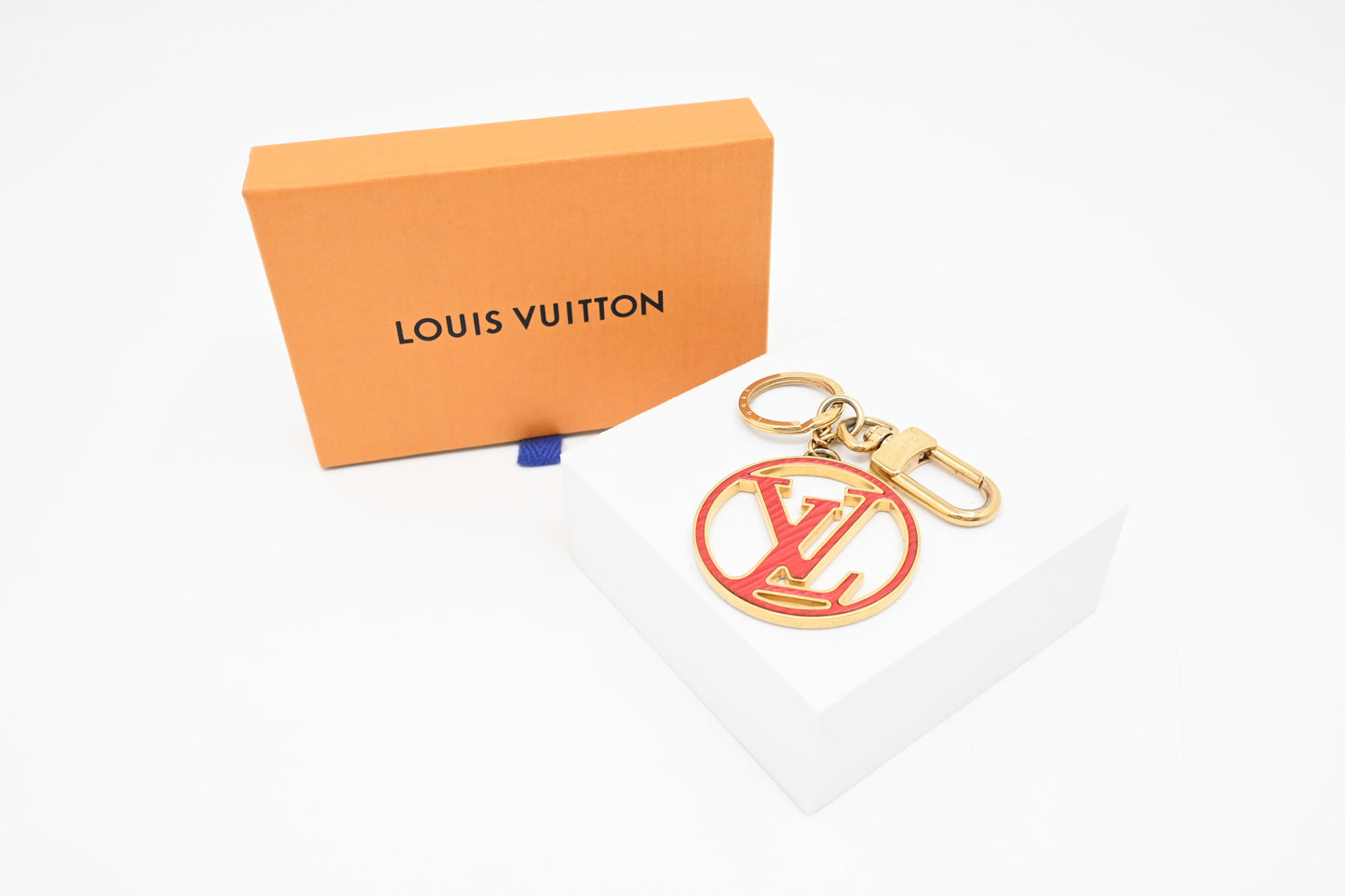 Louis Vuitton Red and Pink Circle Bag Charm