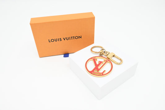Louis Vuitton Red and Pink Circle Bag Charm