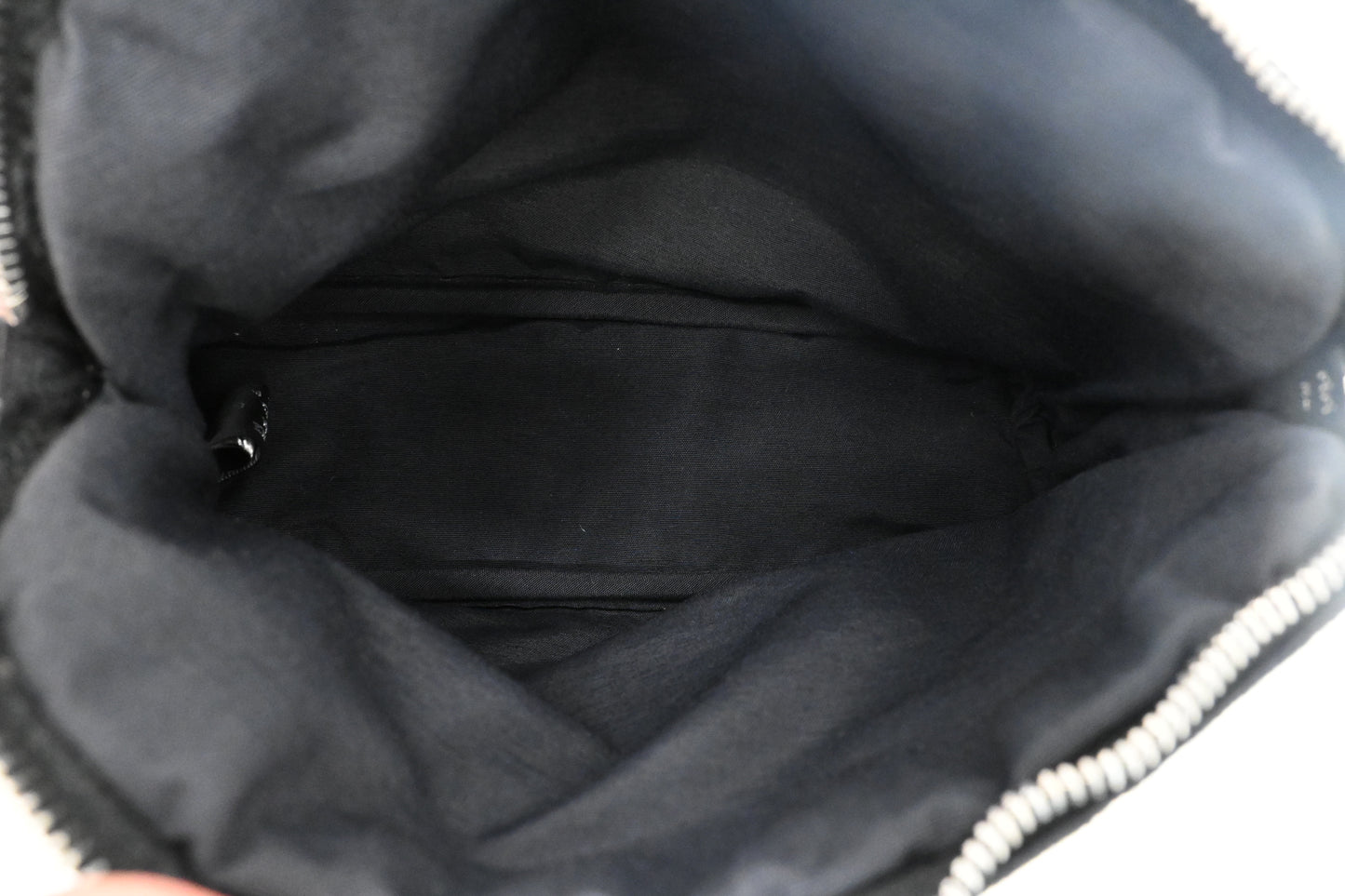 Hermes Bolide Pouch 20 in Black Canvas