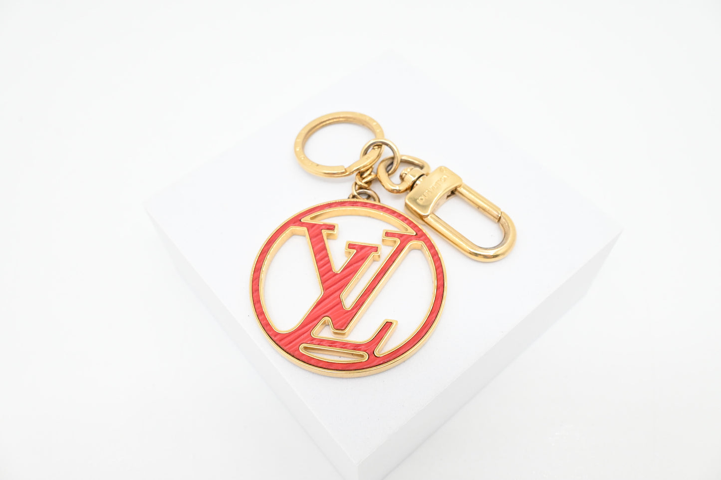 Louis Vuitton Red and Pink Circle Bag Charm