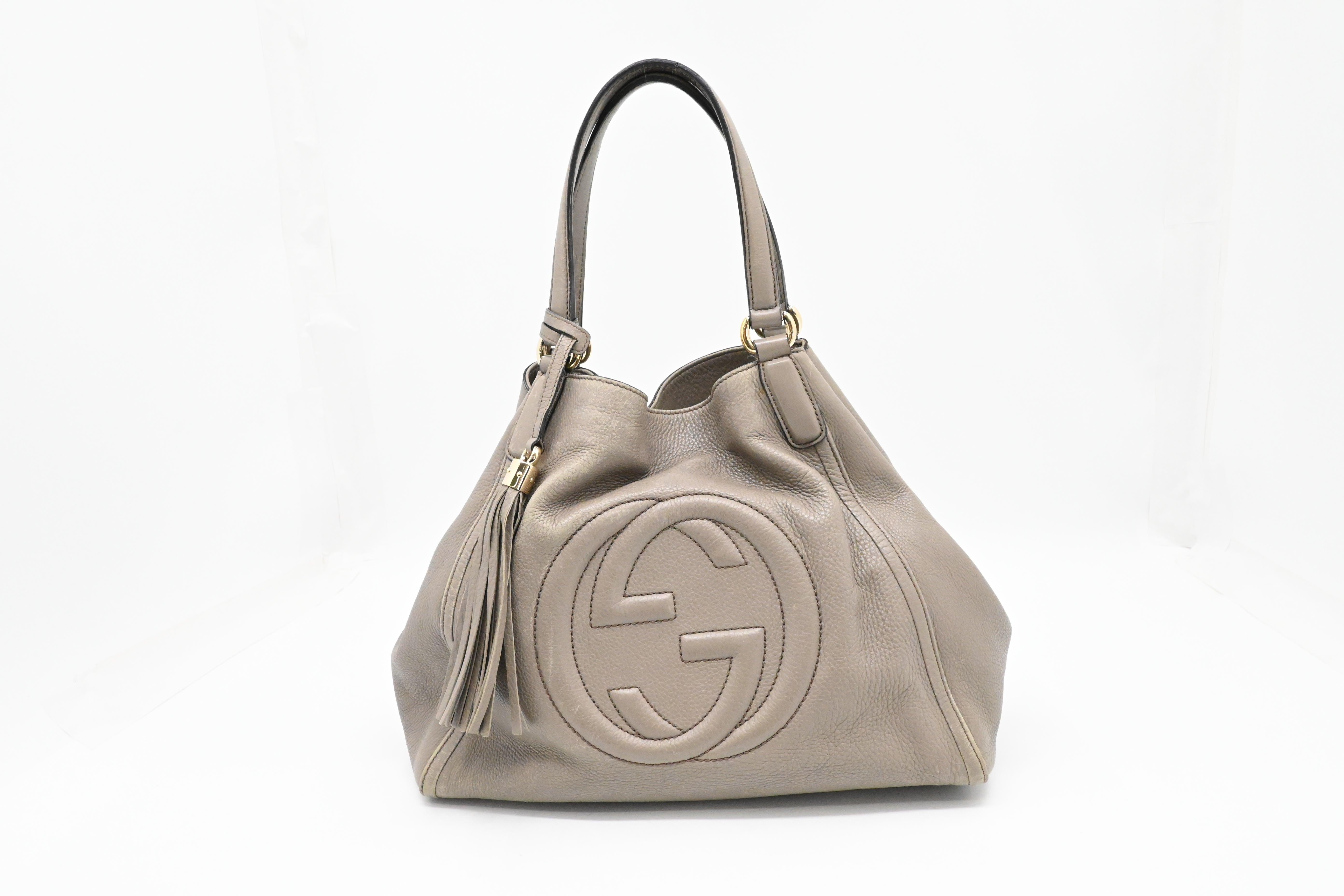 Ruby Sohoページ Gucci Soho Tote in Greige Leather – Weekly Lux Drop