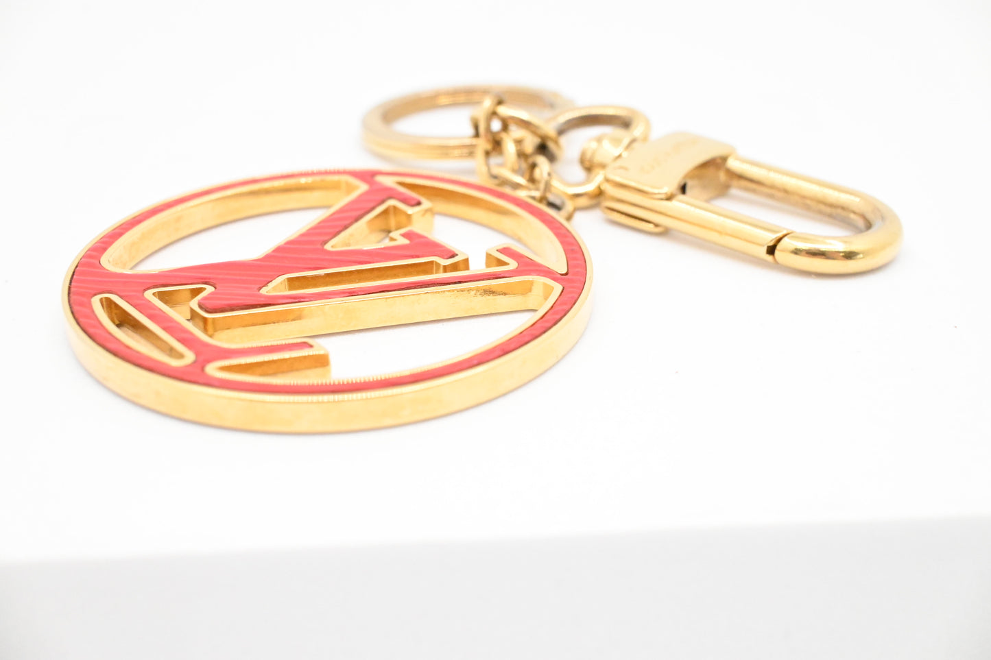 Louis Vuitton Red and Pink Circle Bag Charm