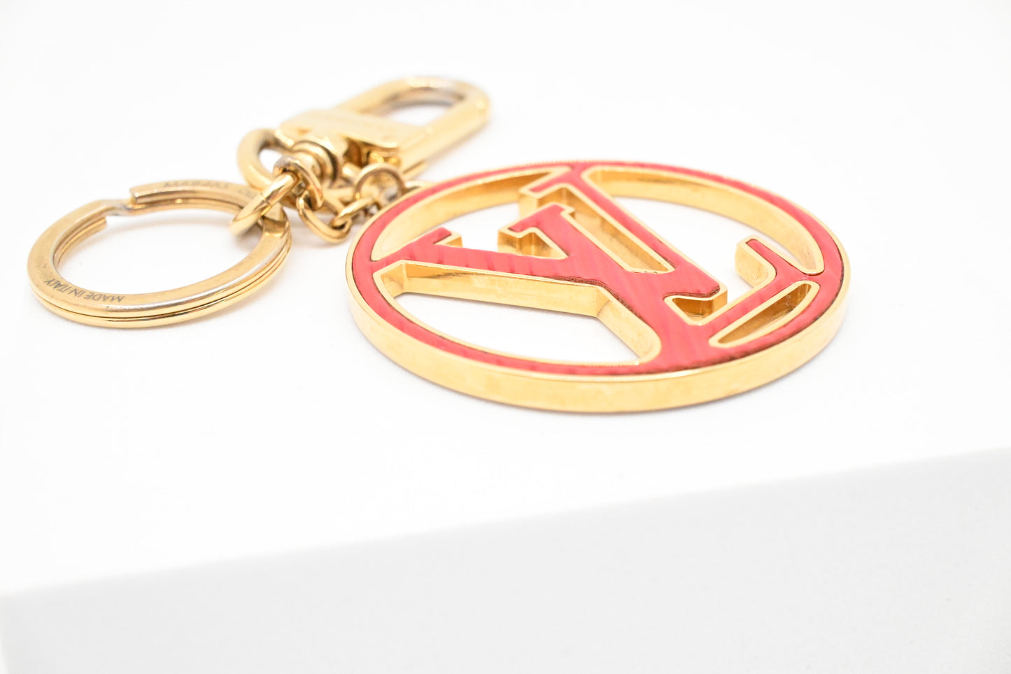 Louis Vuitton Red and Pink Circle Bag Charm