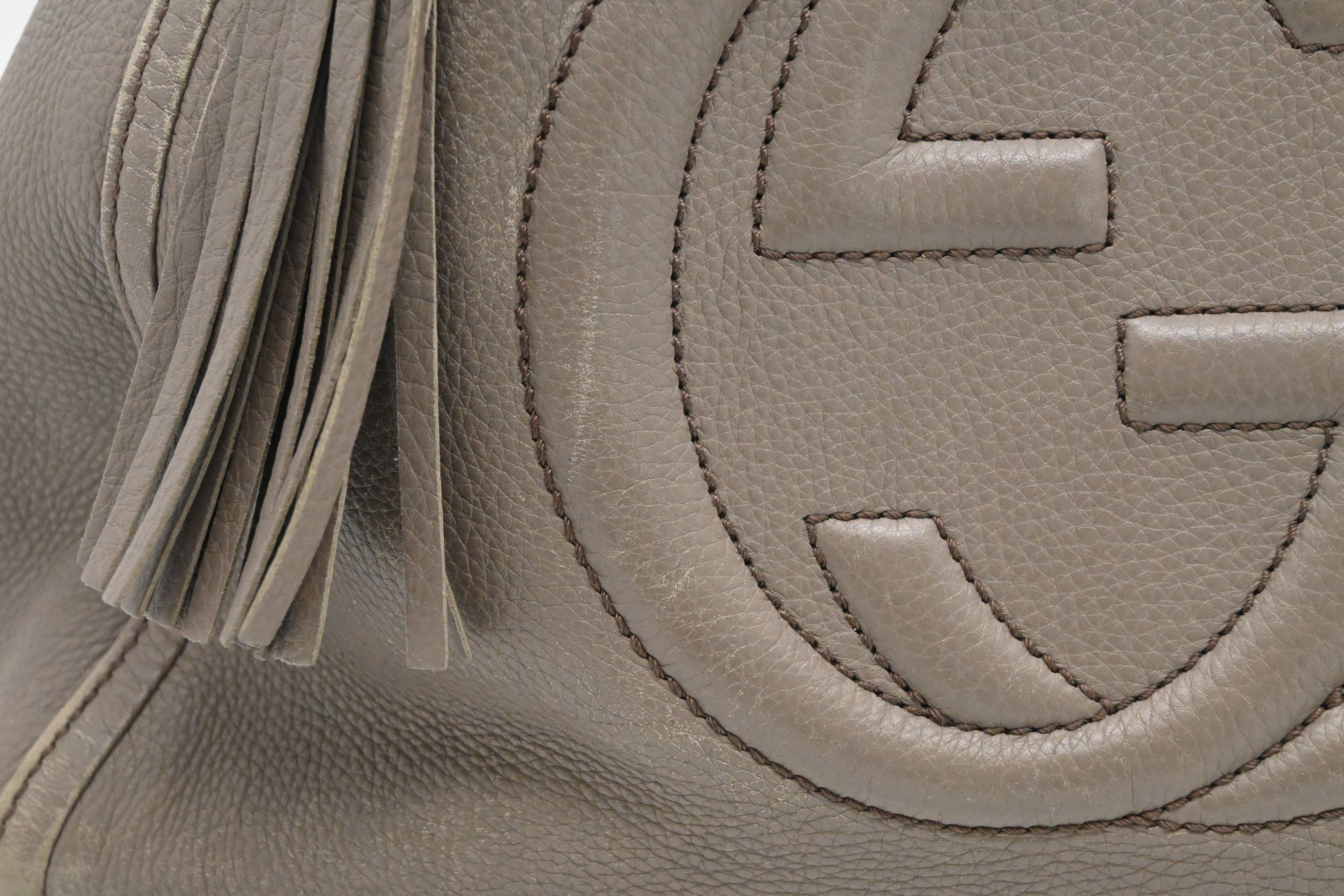 Gucci Soho Tote in Greige Leather – Weekly Lux Drop