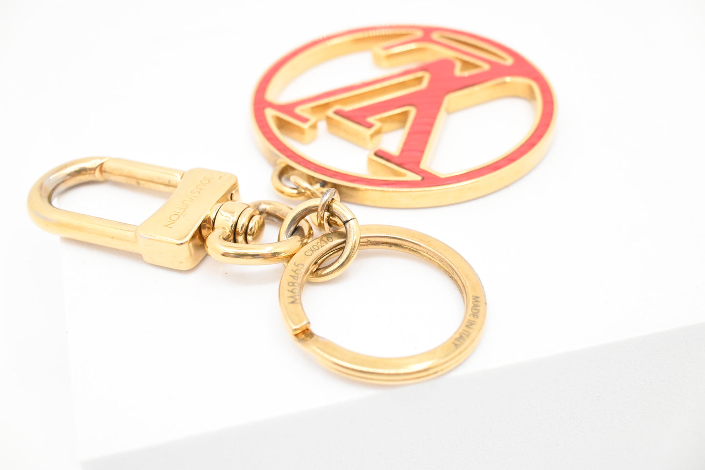 Louis Vuitton Red and Pink Circle Bag Charm
