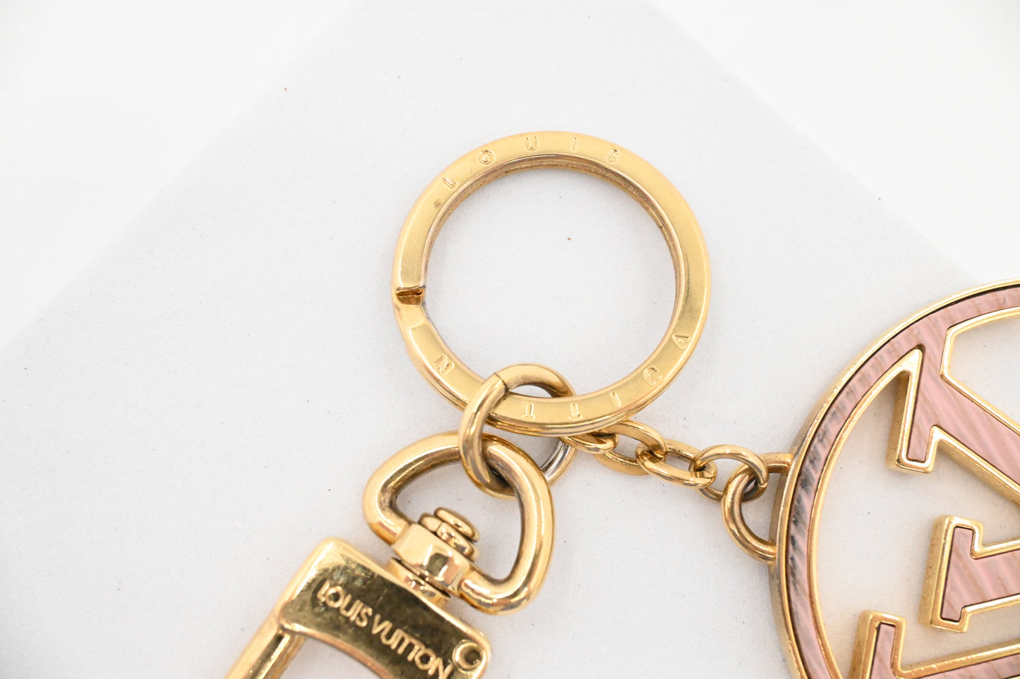 Louis Vuitton Red and Pink Circle Bag Charm