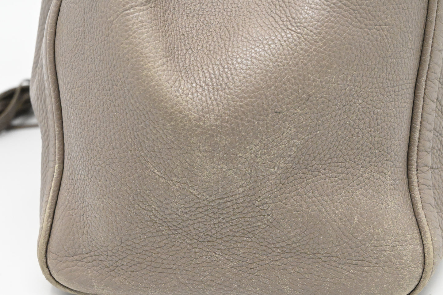 Gucci Soho Tote in Greige Leather