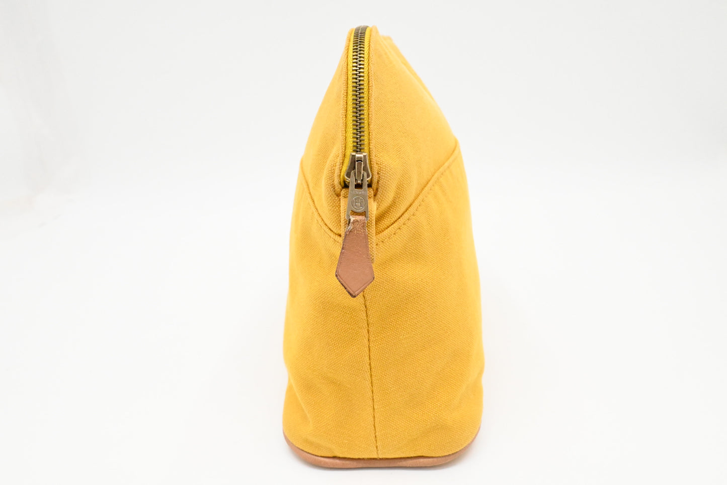 Hermes Bolide Pouch 25 in Yellow Canvas
